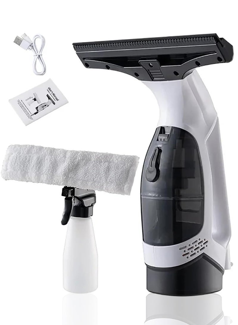 CUBEXELL Cordless Window Vacuum Cleaner  Electric Window Vacuum Squeegee Cordless With 11-Inch Squeegee Blade – Versatile Cleaning Tool For Windows Showers Mirrors Glass Countertops & Tiles (White)– 2200mAh - Image 1